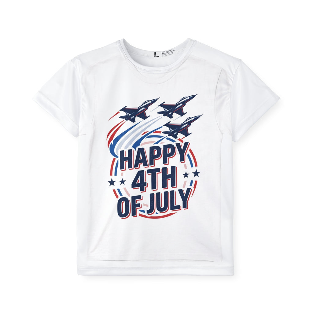 "Happy 4th of July" Patriotic Airshow Tee