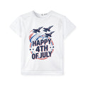 "Happy 4th of July" Patriotic Airshow Tee