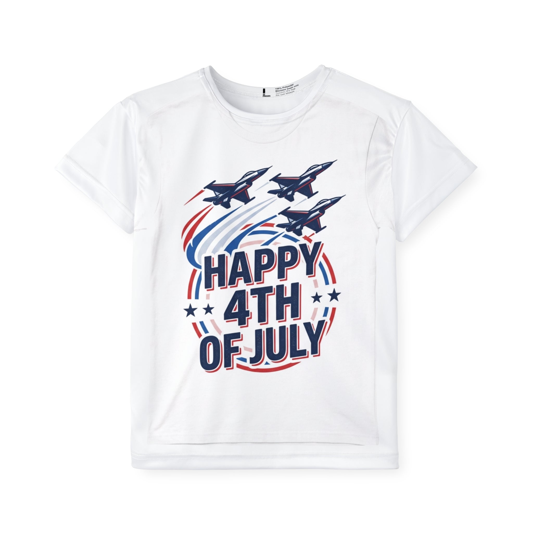 "Happy 4th of July" Patriotic Airshow Tee