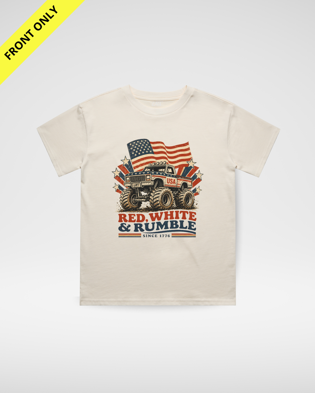 RED WHITE RUMBLE TEE
